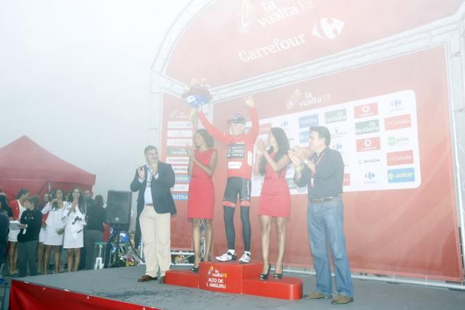 Chris Horner (RadioShack Leopard) on the podium