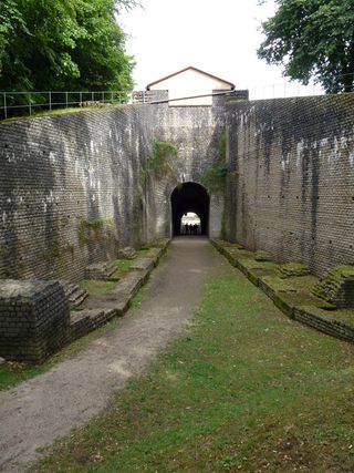 Turns out, vomitoriums were not places where ancient Romans went to upchuck their food so they could continue feasting. Here, a vomitorium, or entrance/exit at a Roman amphitheater.