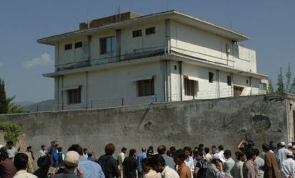 People gather at Osama bin Laden's compound in Pakistan: Since the al Qaeda leader's death, fringe rumors have spread that he's been dead for years or that he's still alive.