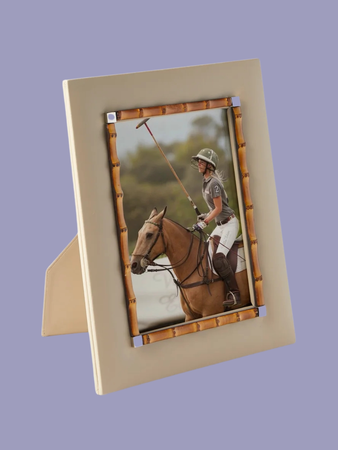 ABASK, Riviere | Bice Leather and Bamboo Photo Frame (5x7")