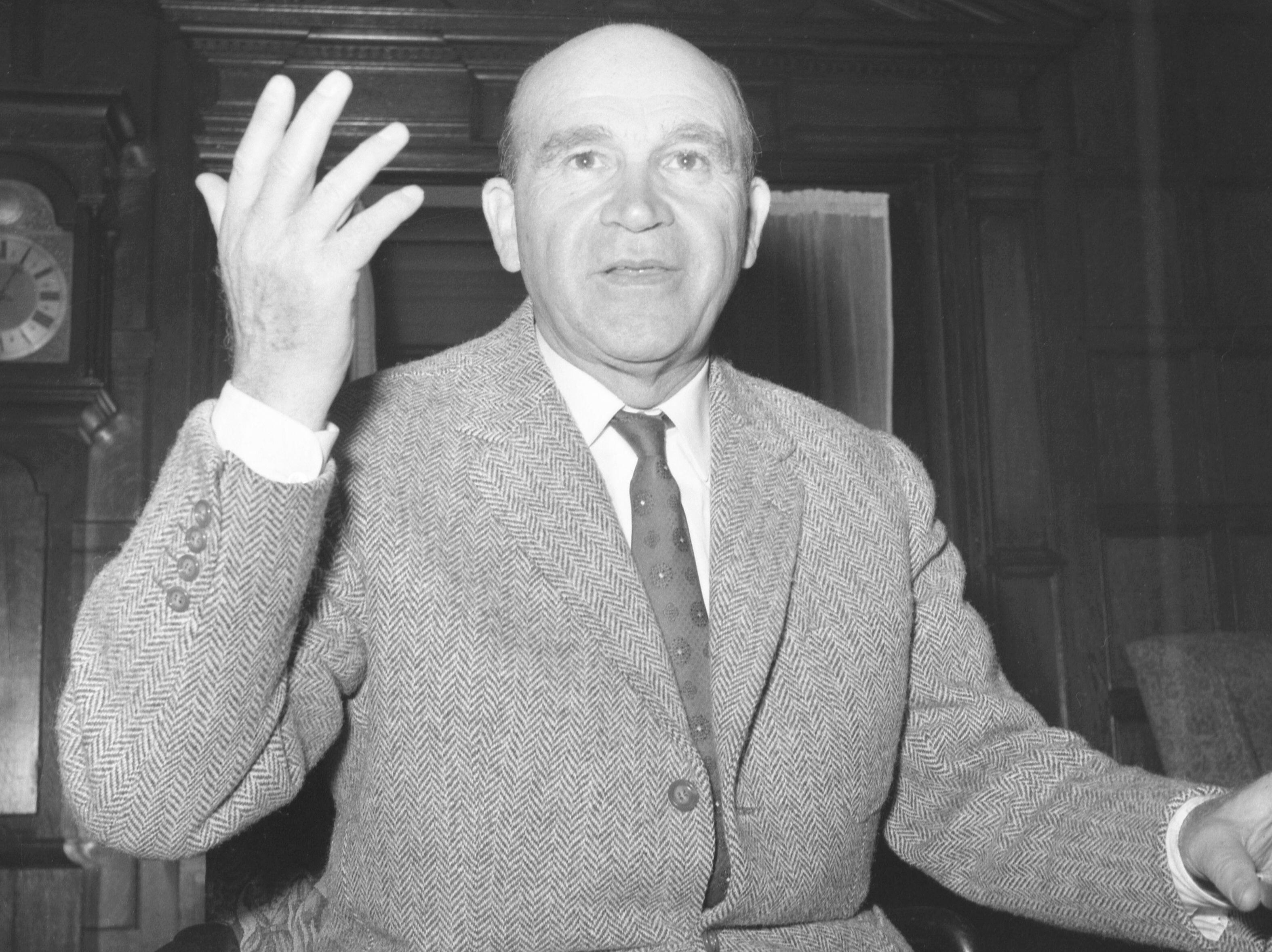 Bela Guttmann pictured in 1962