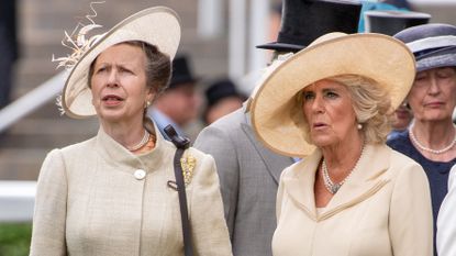 Princess Anne’s ‘frosty’ response to Queen Camilla revealed. Seen here she and Queen Camilla attend Royal Ascot