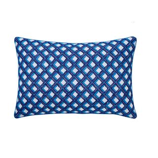 Amsee Geo Embroidered Bolster Cushion