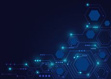 High tech technology geometric