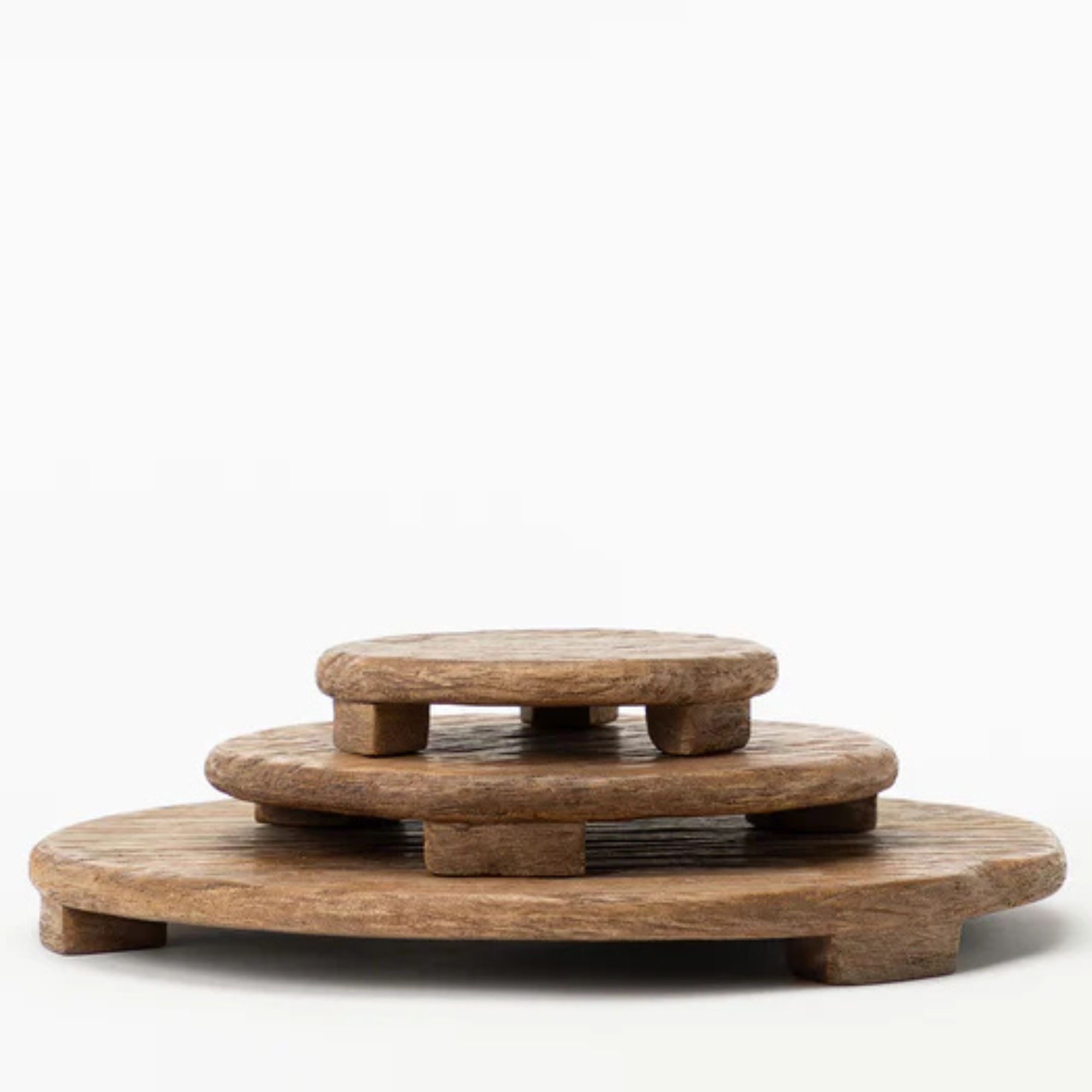 Mango Wood Carved Pedestal