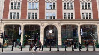 Inside the Apple Store in Knightsbridge, London