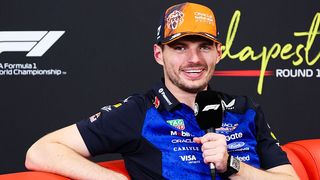 Max Verstappen of Red Bull Racing is seen during a press conference after Formula 1 Hungarian Grand Prix at the Hungaroring circuit in Mogyorod near Budapest on July 26th, 2026.