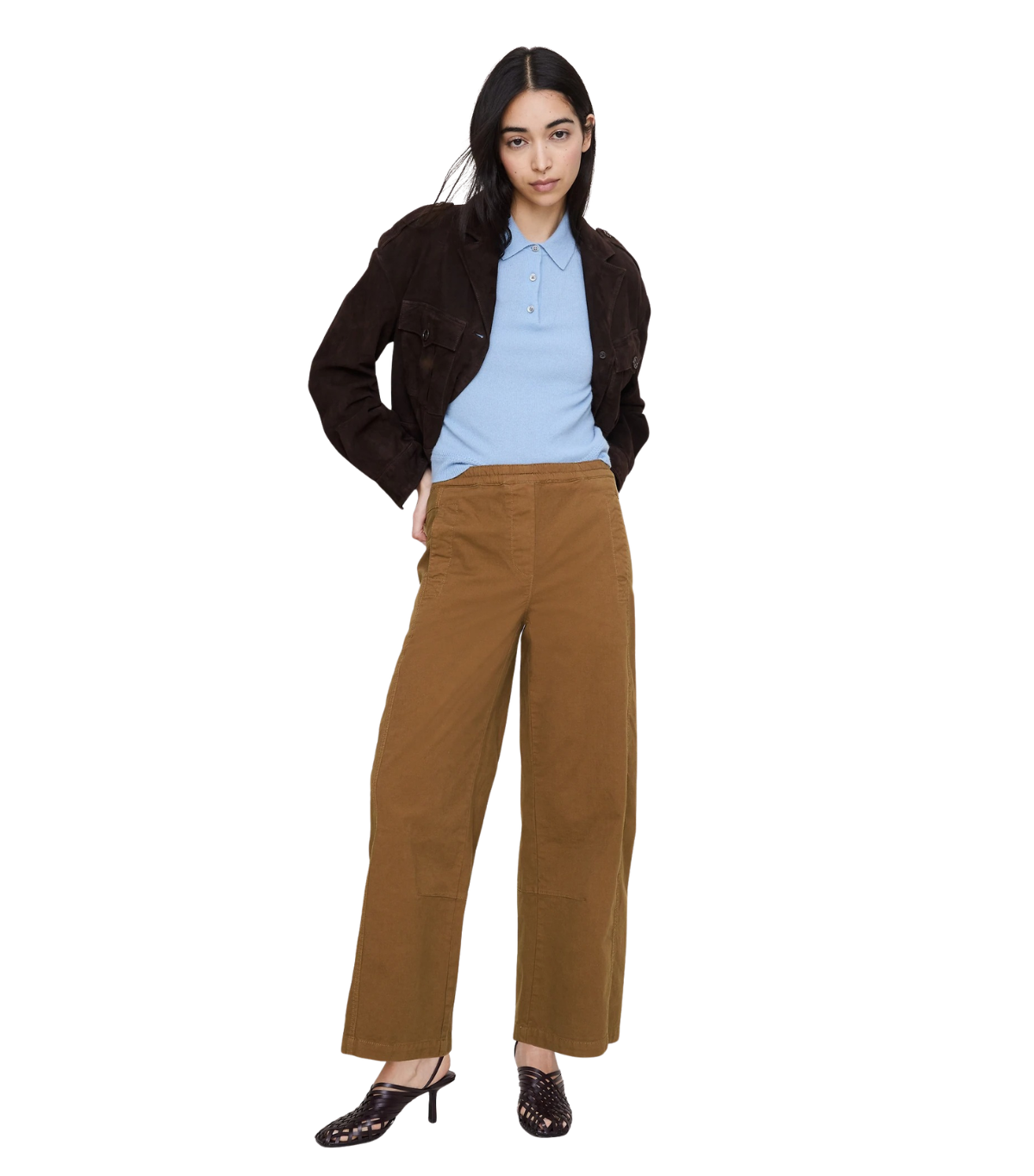Banana Republic, Mid-Rise Relaxed Painter Pull-On Pant