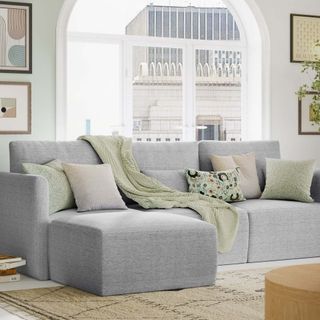 Modular Sectional Sofa with Ottoman by Drew Barrymore
