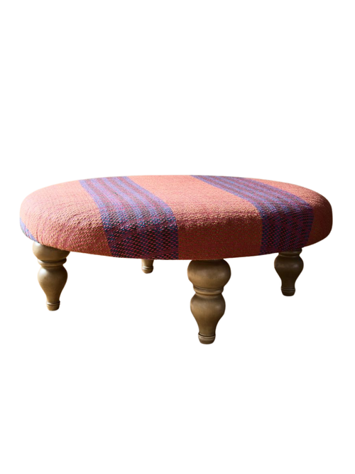 Kendall Striped Ottoman
