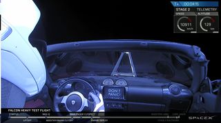 Tesla in space!