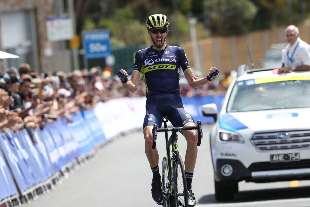 Damien Howson (Orica-Scott) thoroughly enjoyed his victory
