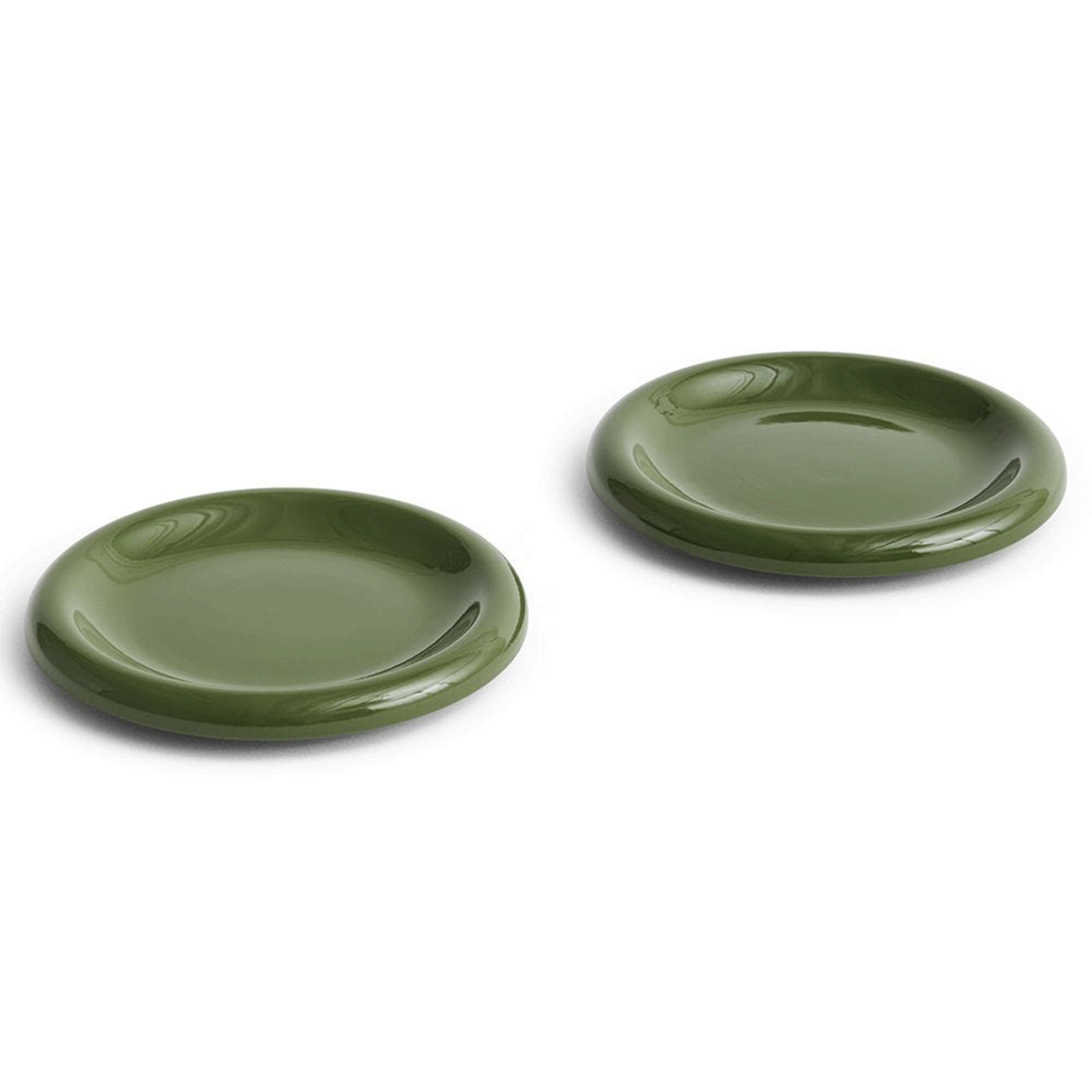 Barro plates from hay on white background