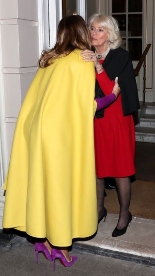 Queen Camilla with First Lady Melania Trump