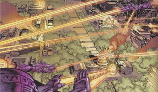 Washington D.C. under attack Marvel Comics