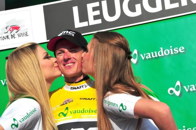 Mathias Frank (BMC) continues to lead the Tour de Suisse after stage 5