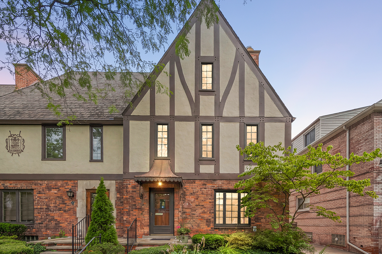 A 1927, four-bedroom Tudor Revival condo in Grosse Pointe, Mich.