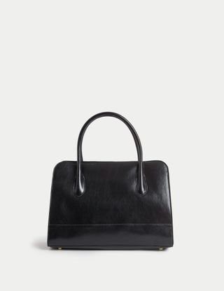 Faux Leather Briefcase Bag