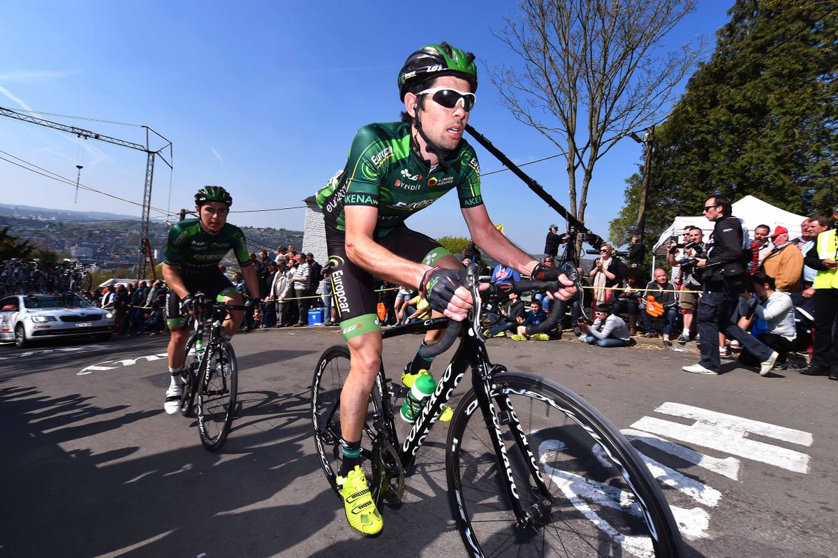 Europcar riders on the Mur de Huy