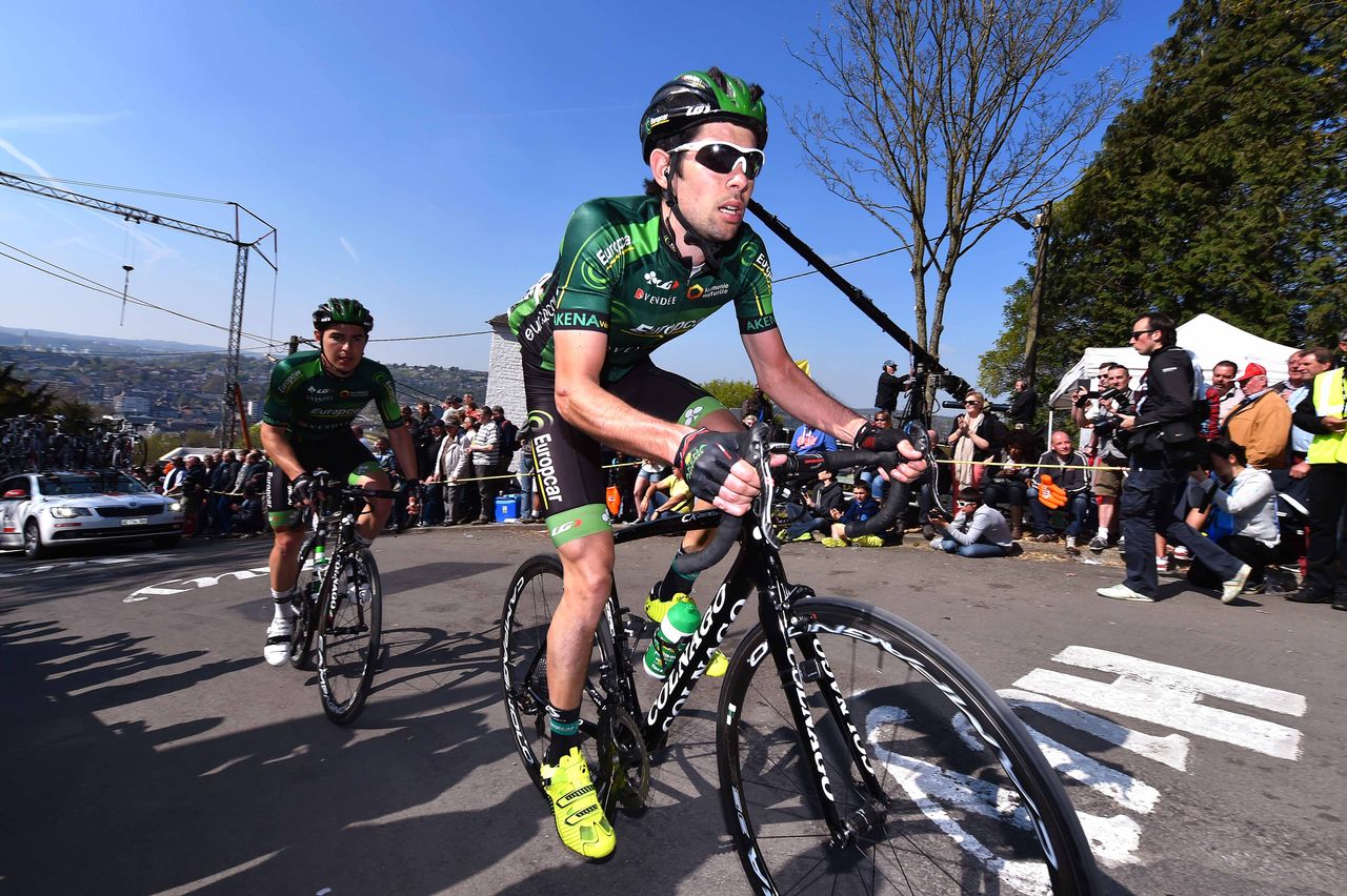 Europcar riders on the Mur de Huy