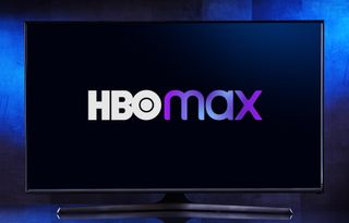 HBO Max logo on a TV