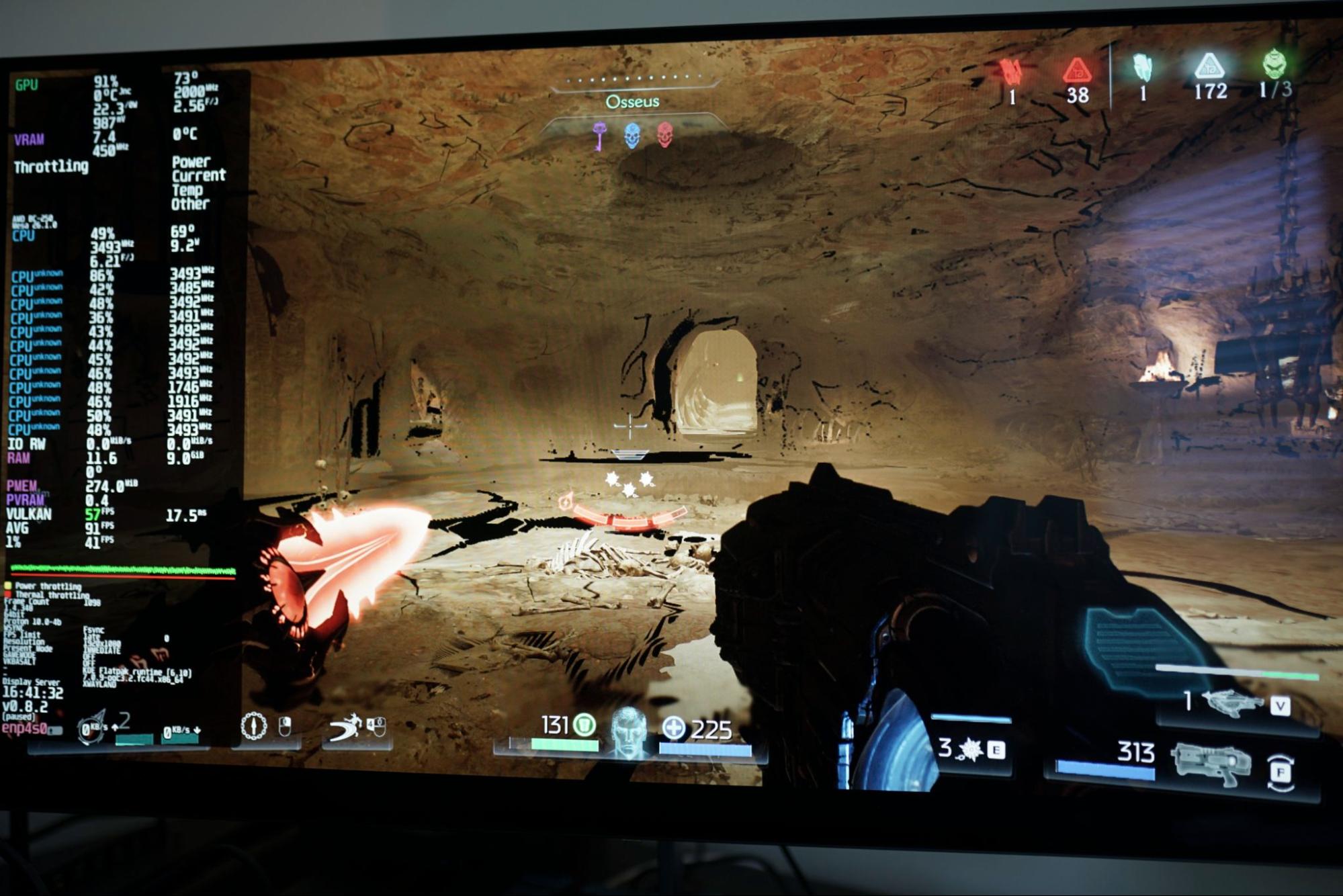 Rendering error while running DOOM on the BC-250
