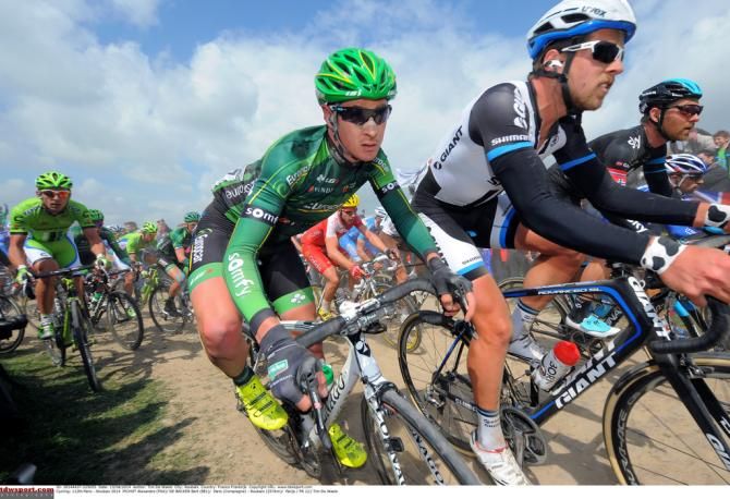 Alexandre Pichot (Europcar) trying to keep it upright
