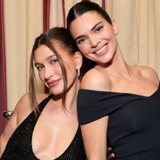 Kendall Jenner snuck into the GQ Men of the Year party to celebrate Hailey Bieber
