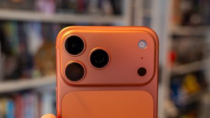 iPhone 17 Pro Max camera unit (in orange)