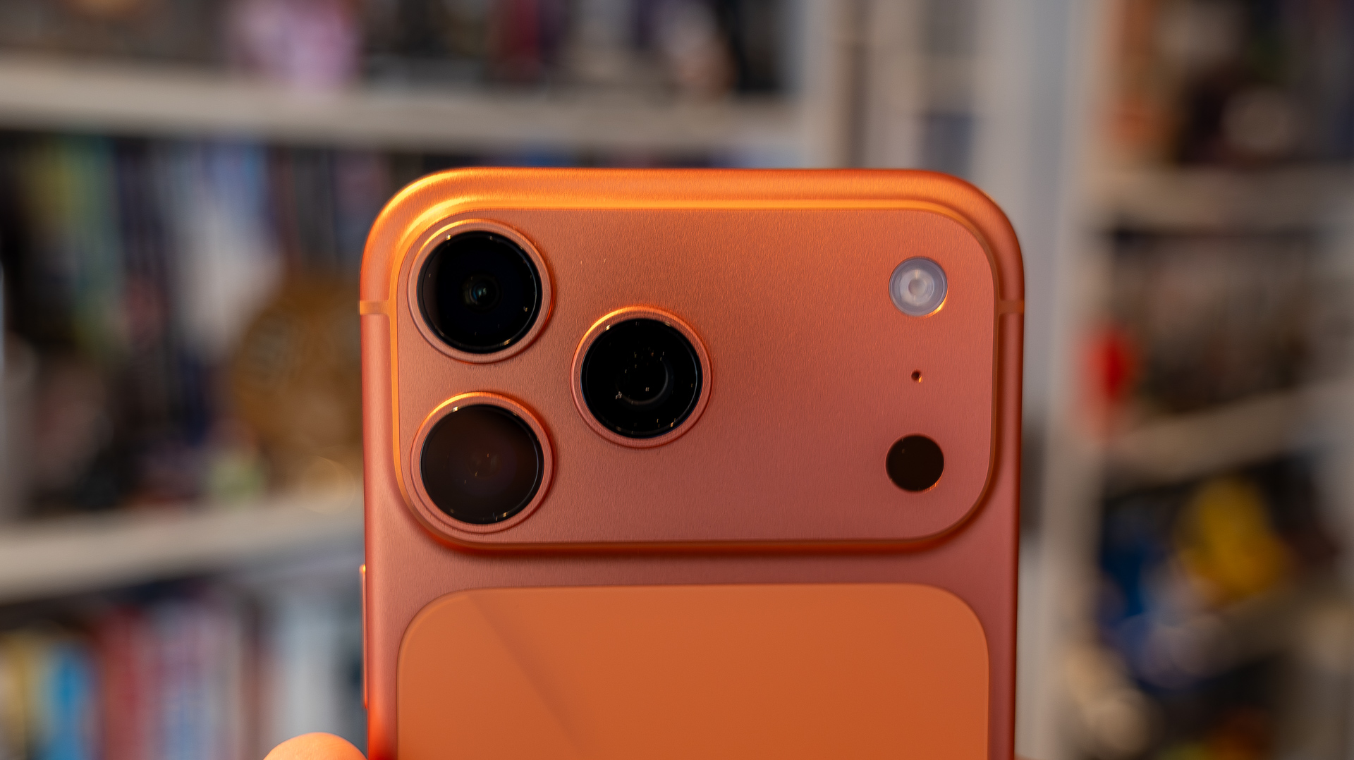 iPhone 17 Pro Max camera unit (in orange)
