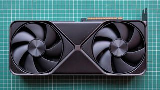 NVIDIA GeForce RTX 5090 Founders Edition graphics card showing fans