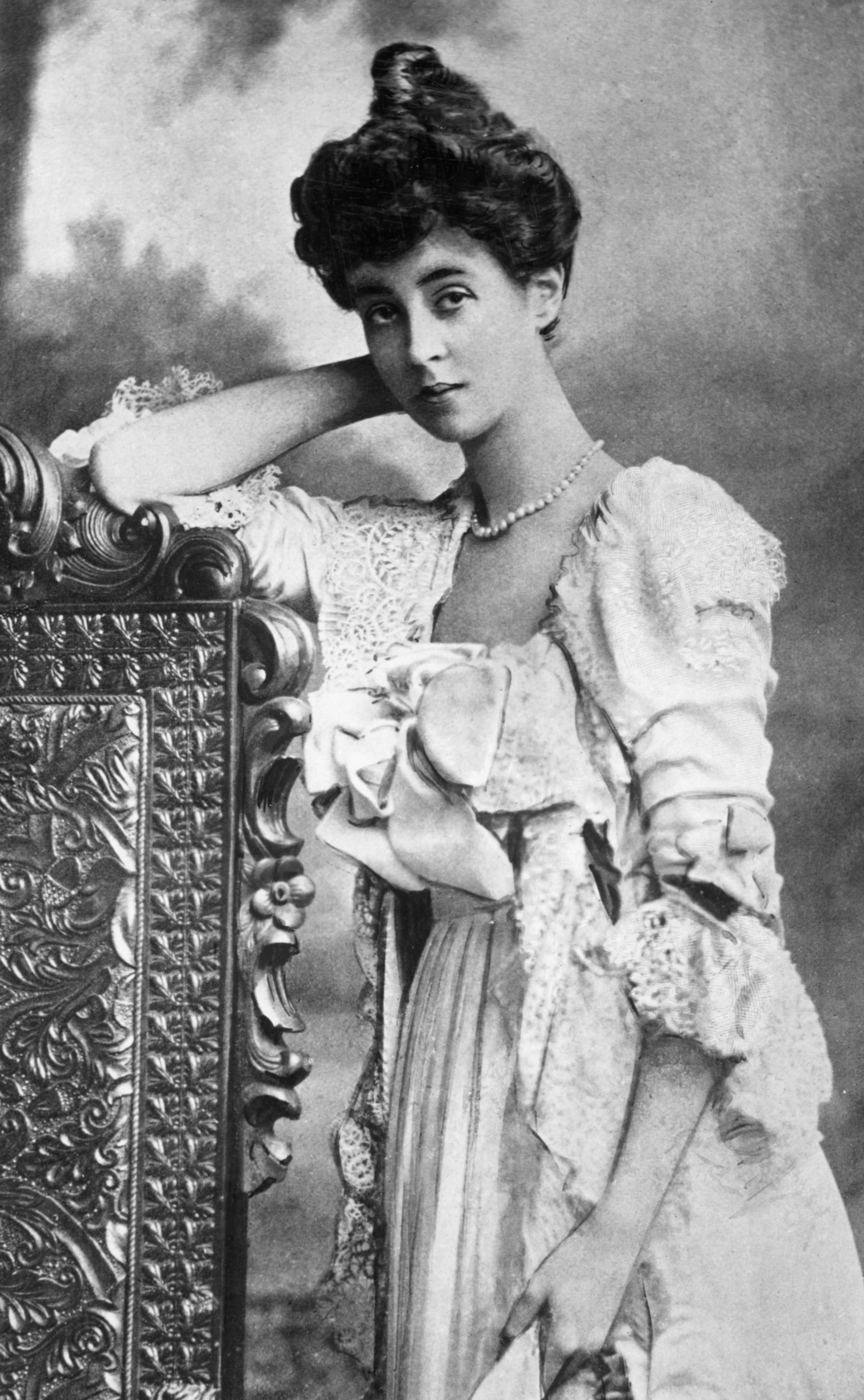 Consuelo Vanderbilt photographed in black and white
