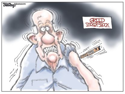 Editorial cartoon U.S. Epipen overpriced