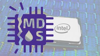 Intel CPU with MDS logo