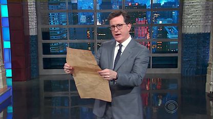 Stephen Colbert previews Trump constitutional amdendments