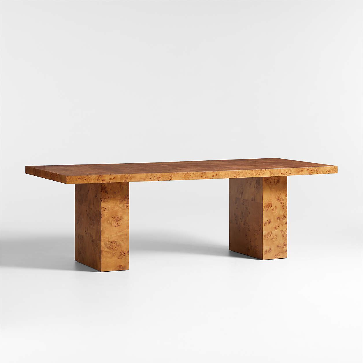 Crate &amp;amp; Barrel, Ambrose Mappa Burl Wood Dining Table