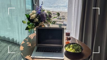 laptop on table in israel, one of the easiest countries to work abroad in 