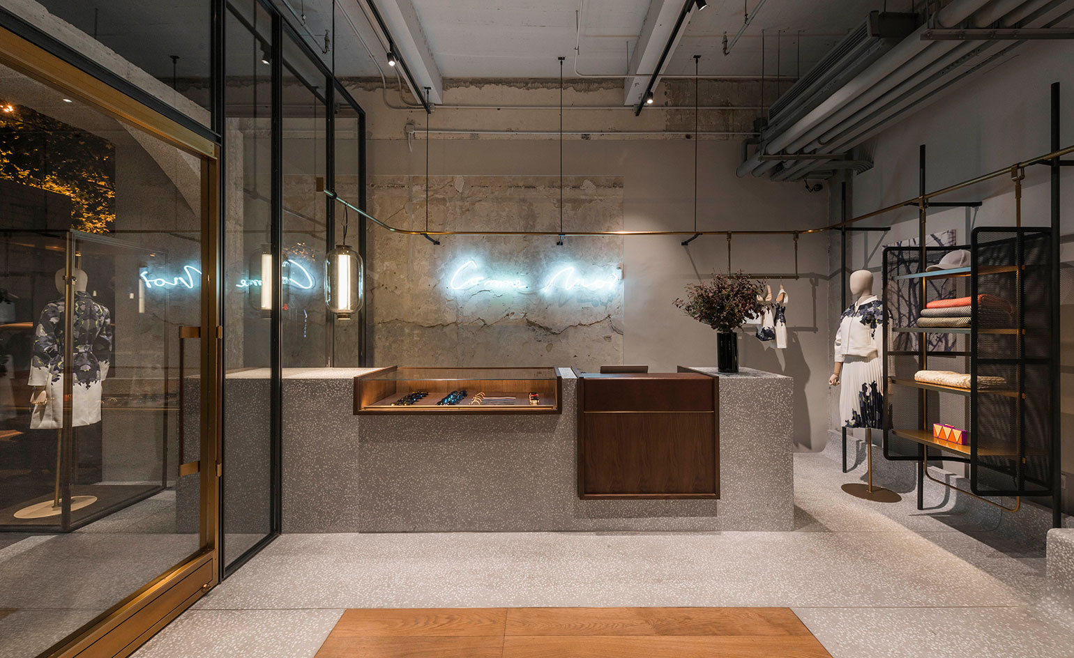 jun aoki & associates: l'avenue shanghai - a luxury retail space in china