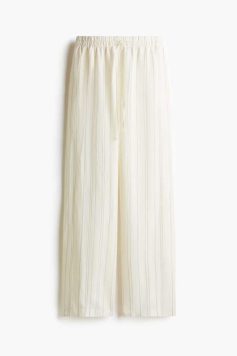 Linen-Blend Trousers