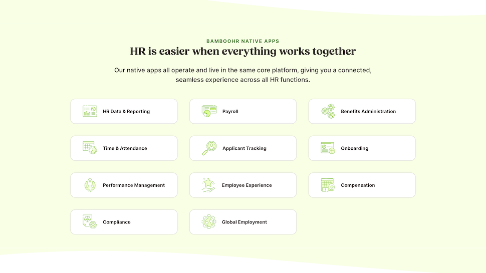BambooHR website screenshot