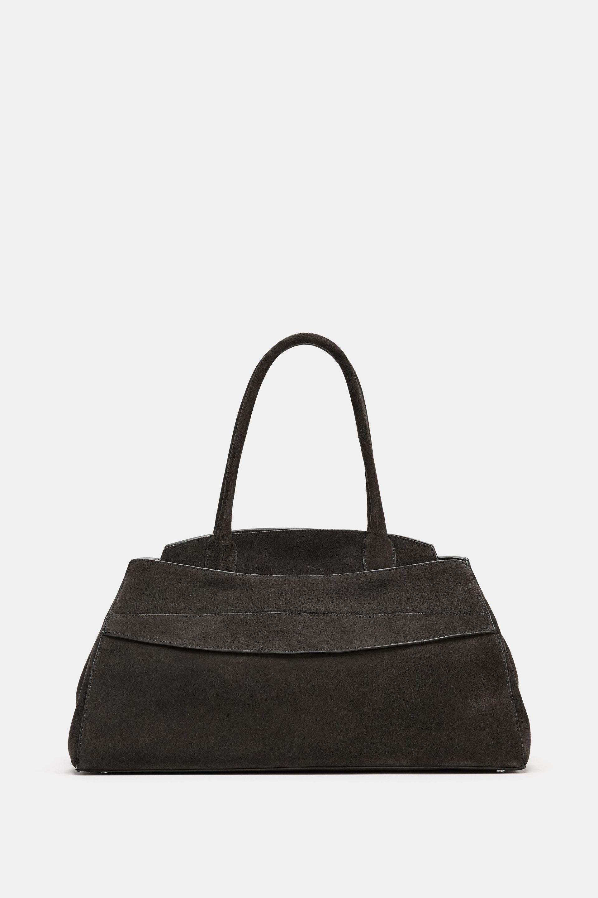 Split Suede Leather Shoulder Bag