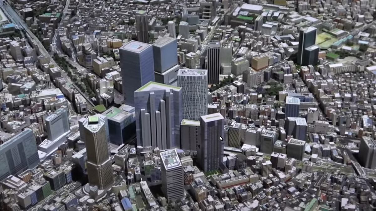 Screenshots of the Urban Lab AR Tokyo project
