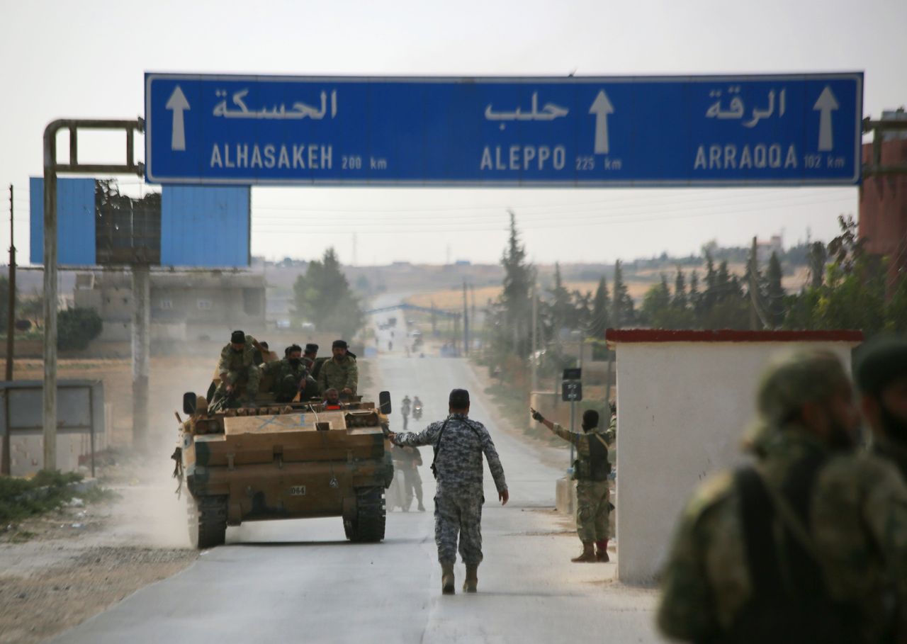 Turkish-backed fighters in Syria