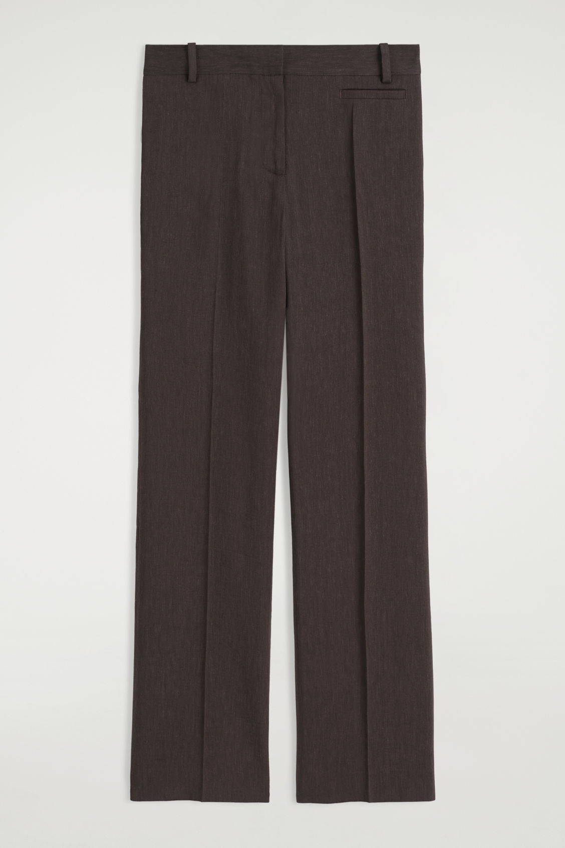 Tailored Linen Straight-Leg Trousers