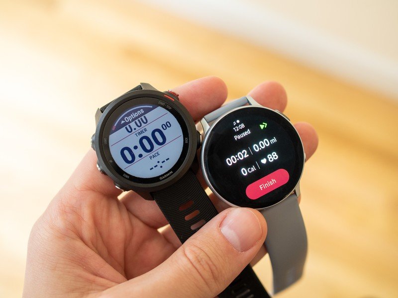 Galaxy Watch Active 2 and Garmin Forerunner 245