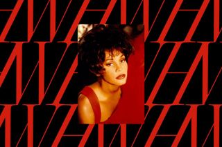 Whitney Houston red