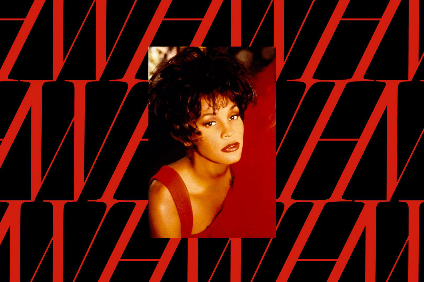 whitney houston rojo