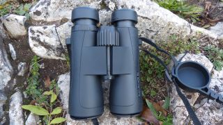 Hawke Endurance 8x42 binoculars on a rock