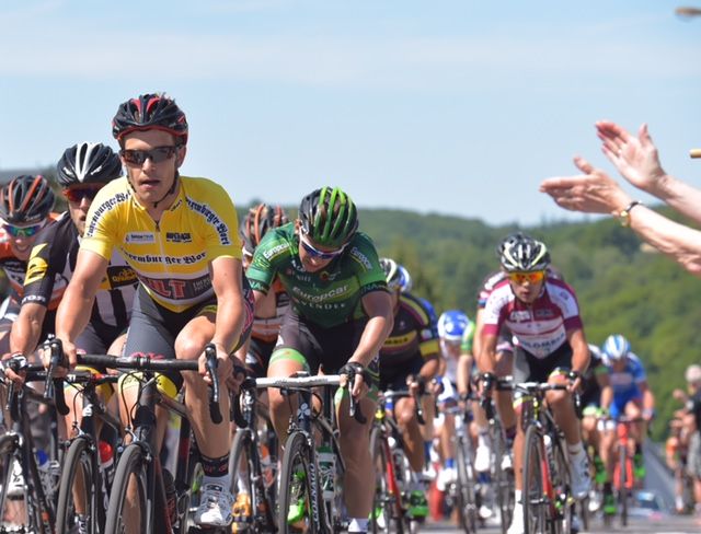 Linus Gerdemann held onto his leader's jersey