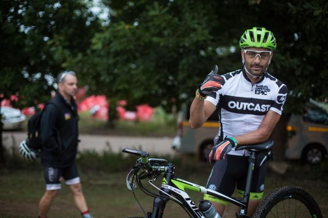 Jos&eacute; Hermida Ramos of the Multivan Merida Biking Team had to complete the final three stages of the 2014 Cape Epic by himself after partner Rudi van Houts had to pull out but it is all a question of whether Hermida can recover in time for the 2014 UCI World Cup in Pietermaritzburg